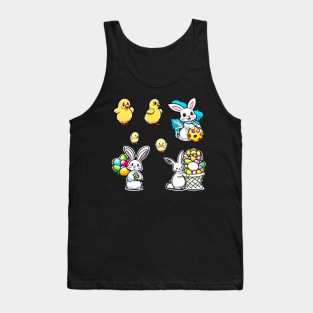 Easter Bunny Sticker Pack Tank Top